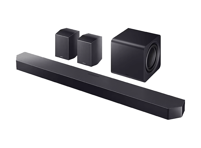 Samsung Q990F 11.1.4ch Q Series Subwoofer + Rear Speaker, Wireless Dolby Atmos, Q-Symphony, Game Mode Pro, Adaptive Sound (HW-Q990F, 2025)